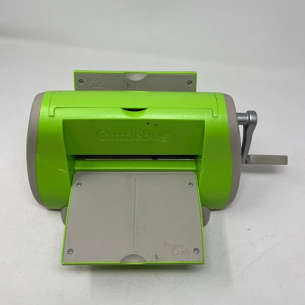 Provo Craft Cuttlebug Die Cutting Embossing Machine Lime Green Manual Tool